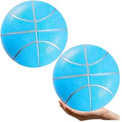Piłka Plażowa Gumowa Pastelowa Lekka Niebieska 20cm