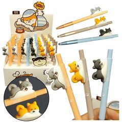 Długopis Z Figurką Pieska Shiba Niebieski Tusz 0.5mm