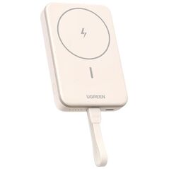 Powerbank magnetyczny 10000mAh UGREEN PB760 PD 20W MagSafe + kabel USB-C (beżowy)