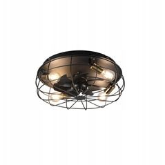 Trio Trondheim fan lamp 48 cm, 4 x E27, matte black