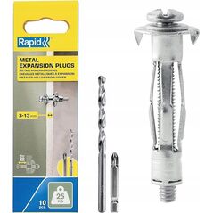 Anchors 3-13 mm. for walls, Rapid 10 pcs. max 25 kg.
