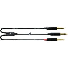 Cordial 6.3 mm to 2 x 6.3 mm audio cable, 6 m