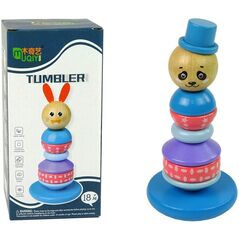 Drewniana Edukacyjna Piramidka Panda Balansująca Wieża LEAN Toys