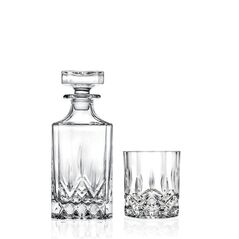 WHISKEY GLASSES AND GARAFE SET 6 PCS. OP