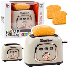 Toster Zabawkowy Dla Dzieci Elegancki Efekt Dźwiękowy Grzanki Biały LEAN Toys