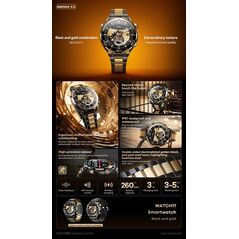 SMARTWATCH REMAX WATCH17 ΜΑΥΡΟ/ΧΡΥΣΟ
