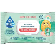 GOWIPES WET WC PAPER FOR KIDS&JUN 44PCS