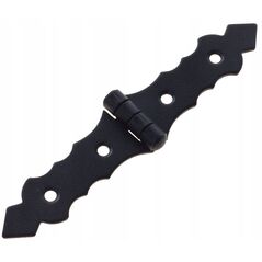 GATE HINGE DEC ZOF200 200X34X2.0 BLACK