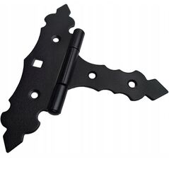GATE HINGE DEC ZOF75 75X35X130X2.0 BLACK