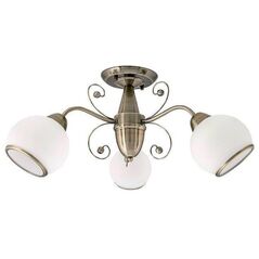 Φωτιστικό οροφής G. LUX, 3 x E14, GT-420/3, χρώμα ορείχαλκου.