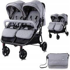 Καροτσάκι για δίδυμα Lorelli Duo, Cool Grey