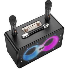 Σετ καραόκε bluetooth 40W 6h Hoco HA8 μαύρο