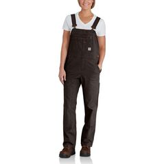 Carhartt Ogrodniczki Carhartt Crawford Double Front Brown