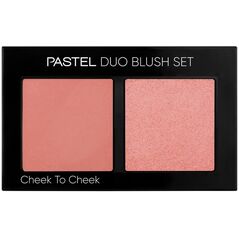 PASTEL DUO Blush Set Paletka Róży do policzków nr 1 - Cheek to Cheek 1szt