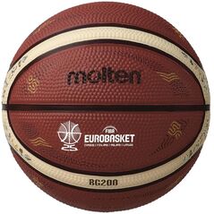 Αναμνηστική μπάλα μπάσκετ MOLTEN B1G200-E5Z καουτσούκ μέγεθος 1 Eurobasket 2025