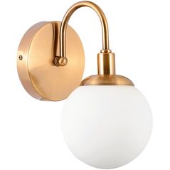 Φωτιστικό τοίχου G. LUX, 1 x E14, GT-420/1A, με διακόπτη, χρώμα ορείχαλκος.