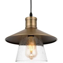 Φωτιστικό κρεμαστό G. LUX, 1 X E27, D30, GT-430/1S, χρώμα ορείχαλκος.