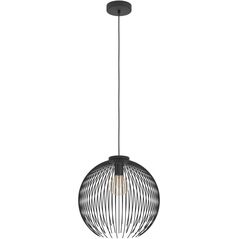 Κρεμαστό φωτιστικό G.LUX, 1 x E27, 35cm, μαύρο, GT-633-1S WIRE