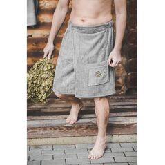 SAUNA APRON GRAY 55X150