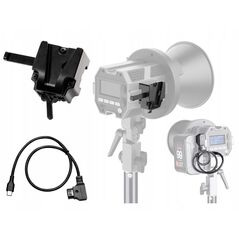 COLBOR adapter do baterii V-Mount + kabel D-tap to usb-c do lamp CL-60, CL-60R, CL-100X