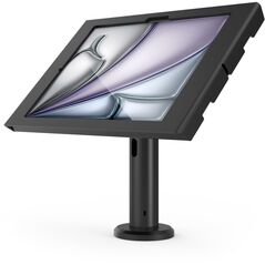 Compulocks iPad Air M2 & M3 13" Apex Enclosure Tilting Stand 8" - Black - Befestigungskit (Aufstellung, Gehause) - freiliegende Front-/Ruckkamera und Sensoren - fur Tablett - verriegelbar - Metallrahmen - Schwarz - Bildschirmgrosse: 20.3 cm (8") - Wan