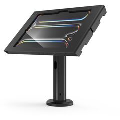 Compulocks iPad Pro M4 11" (2024), Apex Enclosure Tilting Stand 8" - Befestigungskit (Gehause, Aufstellung) - freiliegende Front-/Ruckkamera und Sensoren - fur Tablett - verriegelbar - Metall - Schwarz - Bildschirmgrosse: 27.9 cm (11") - fur Apple 11