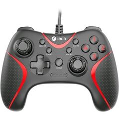 C-TECH gamepad Theon pro PC/PS3, 2 προγραμματιζόμενα κουμπιά μακροεντολών, 2x αναλογικό, X-input, δονητικό, καλώδιο 1,8m