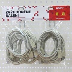 LOGO Προέκταση USB (2.0), USB A M - USB A F, 3m, μαύρο, τιμή ανά 1 τεμ.