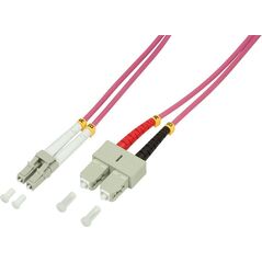 LogiLink οπτική ίνα OM4 LC-SC 10.0m μωβ
