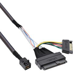 Καλώδιο σύνδεσης InLine® U.2, SSD με U.2 (SFF-8639) σε SFF-8643 + ρεύμα, 0,75m