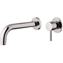 Επιτοίχιος μίκτης νιπτήρα Flexdoccia Matrix 33310.05.2CR+00400.05.2CR, χρώμιο