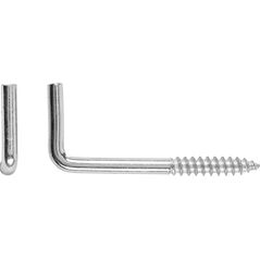 SCREW HOOK 20X2,0X7X10 ZINC PLAT/10PCS