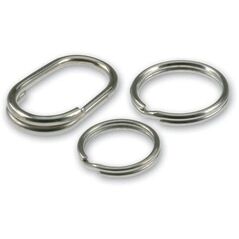 WIRE KEY RING ASSORT.20-30 NICKEL /6PCS