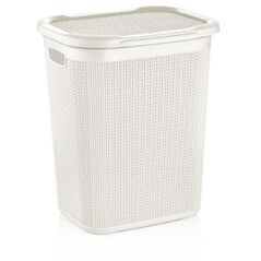 LAUNDRY BASKET 50L KNIT M-079 WHITE
