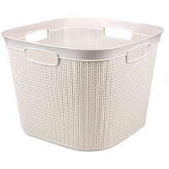 BASKET 41L KNIT M-081 WHITE