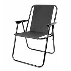 Πτυσσόμενη καρέκλα κάμπινγκ PLATINET KRZESŁO KAMPINGOWE SKŁADANE 52X44X75 CM FULL BLACK [45912]