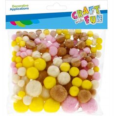 ΔΙΑΚΟΣΜΗΤΙΚΟ ΠΟΜ ΠΟΝ 140ΤΜΧ ΜΙΞ Craft with Fun PBH 12/144