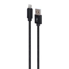 Gembird USB Cable - To 8 Pin Textile Braided Plugs In Metal Sheath 1.8m Black (CCDB-MUSB2B-AMLM-6) (GEMCCDB-MUSB2B-AMLM-6) έως 12 άτοκες Δόσεις