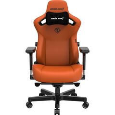 Fotel Anda Seat Fotel gamingowy skórzany Anda Seat Kaiser 3 L pomarańczowy obrotowy