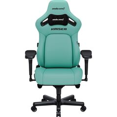 Fotel gamingowy Kaiser 4 L Anda Seat skórzany zielony