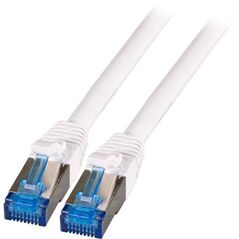 Καλώδιο Patch RJ45 S/FTP Cat6A Superflex LSZH ΛΕΥΚΟ Μήκος 30m 10Gbit 500MhZ 100 τοις εκατό χαλκός με καλώδιο Cat 7