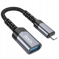 HOCO προσαρμογέας iPhone Lightning 8-pin (αρσενικό) σε USB (θηλυκό) 3.0 UA24 μαύρο