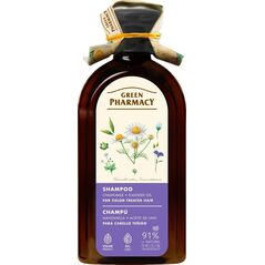 GREEN PHARMACY Szampon do włosów farbowanych Rumianek i Olej lniany 350 ml