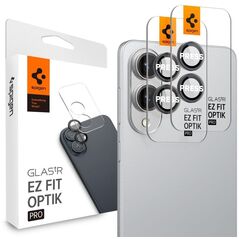 Προστατευτικό Κάμερας Spigen Optik Pro GLAS.TR EZ Fit 2-Pack - Προστατευτικό γυαλί για φακό Samsung Galaxy S25 Edge (2 τεμάχια)(Μαύρο)