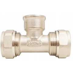Τρίοδη μείωση Diamond DZ, PEX-AL-PEX, ορείχαλκος 1/2"x20x20 FTN-008.1/2X20X20.TD