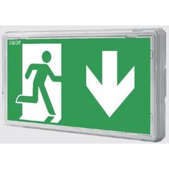 Φωτιστικό AWEX EXIT S LED IP65 1W 1h διπλής λειτουργίας PT λευκό