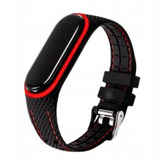 Λουράκι από ελαστομερές LIFESTYLE για XIAOMI Mi Band 5 / 6 μαύρο (04)