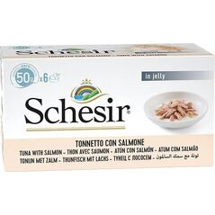 SCHESIR M-Pack Tuńczykiem z łososiem 6x50g