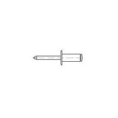 Toolcraft TOOLCRAFT 159965 Ανοιχτό τυφλό πριτσίνι (Ø x L) 5 mm x 40 mm Αλουμίνιο Χάλυβας 100 τεμ
