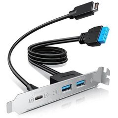 Πολυλειτουργική PCI Blende GRAUGEAR 1x USB-C, 2x USB-A